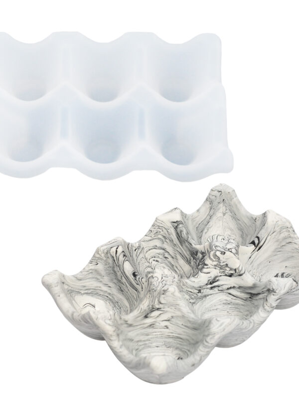 Silicone mould egg box