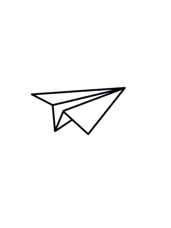 Holzstempel – Origami-Flugzeug