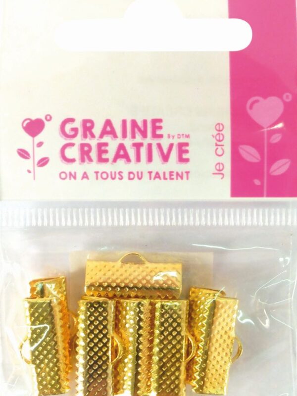 10 flat clasps 16x6mm – Gold