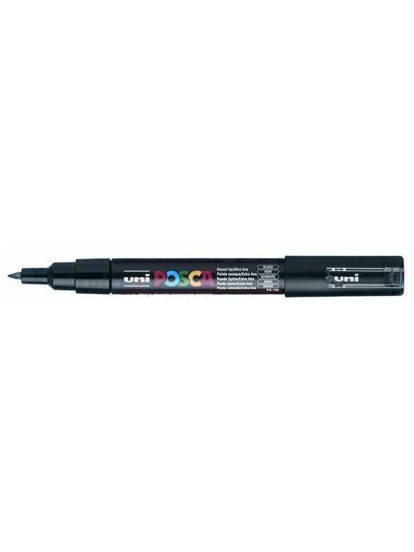 Posca paint marker PC1MC extra-fine conical tip - black