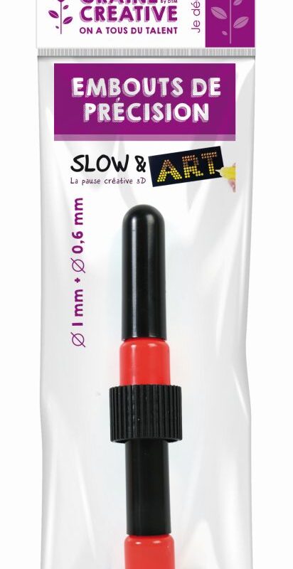 Präzisionsspitzen für Slow & Art-Farbe Ø 1 mm + Ø 0,6 mm