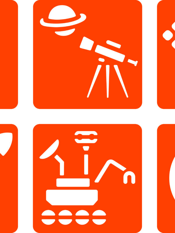 Children’s stencil – Space (6 pcs)