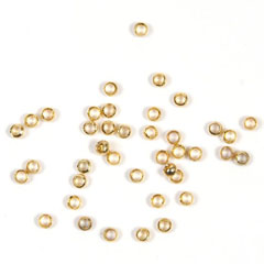 Crimp beads P/100 gold