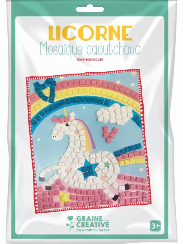 Foam mosaic art – Unicorn