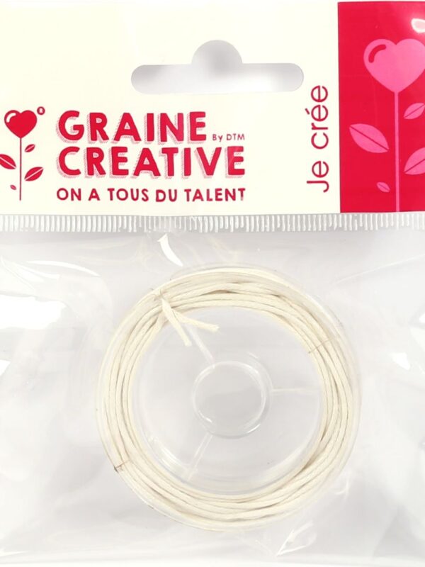 Cotton thread white – 5m (Ø 1.5mm)
