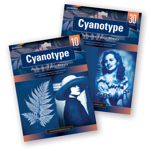 Cyanotype pretreated fabric sheets 216 x 279 mm, 10 pcs