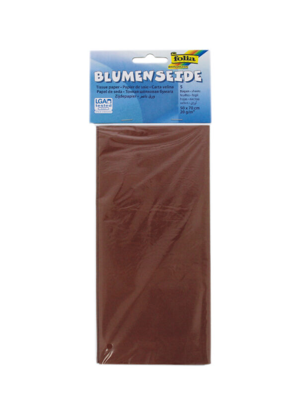 Tissue paper 50 cm x 70 cm – Brown (5 pcs)
