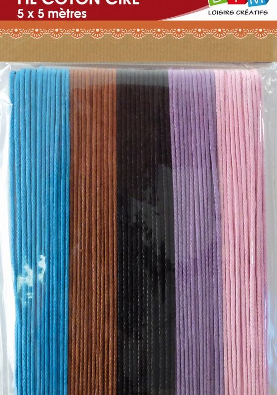 Cotton thread 5 assorted colours – 5 x 5m