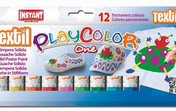 Box of 12 textile solid gouache sticks one