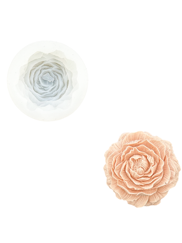 Moule en silicone grande rose