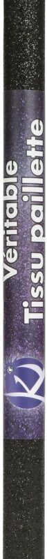 Glitter fabric black 700x450mm
