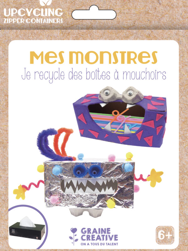 Upcycling kit – My monsters with tissue boxes