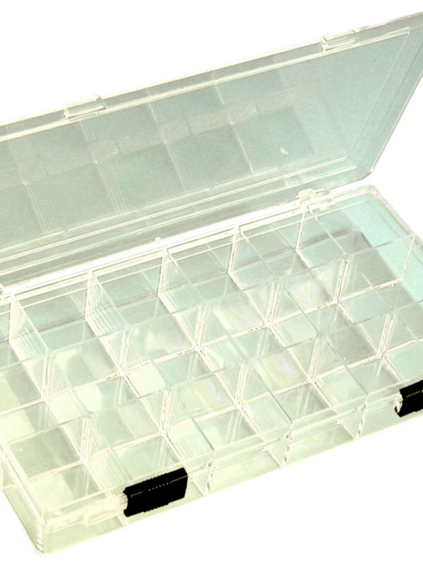 Kunststoff-Aufbewahrungsbox – 18 Fächer