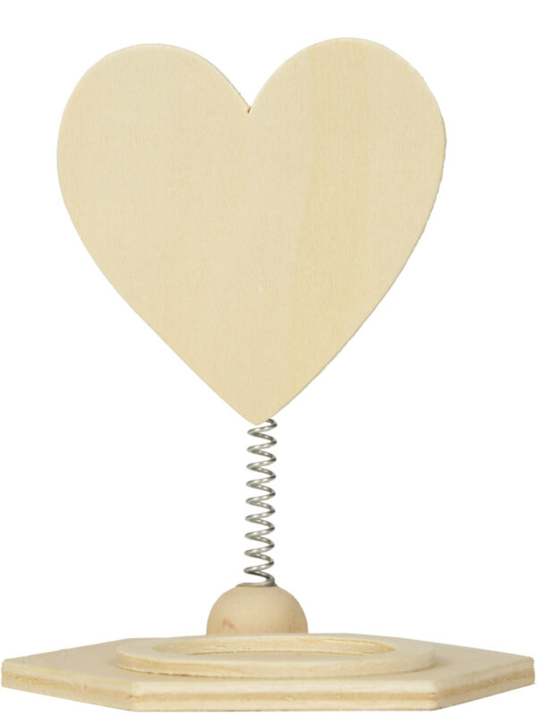 Wooden tea light holder 90 mm x 115 mm x 87 mm - Heart