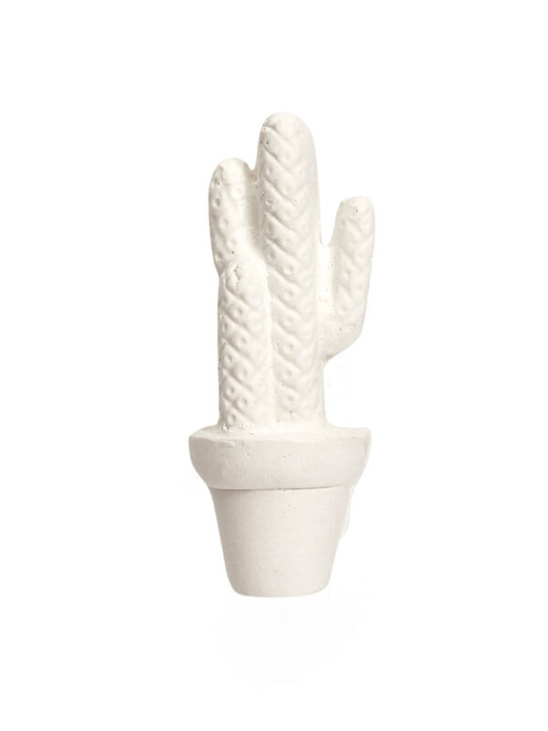 Plaster mold – Long cactus 22 mm x 59 mm x 13 mm (1 pc)