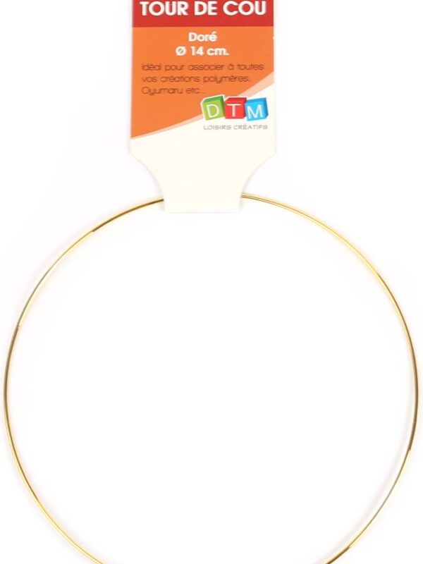 Neck ring gold colour Ø 14cm