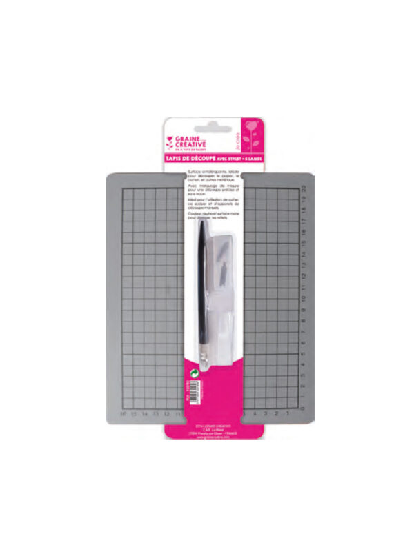Cutting mat 23 cm x 19 cm + stylus