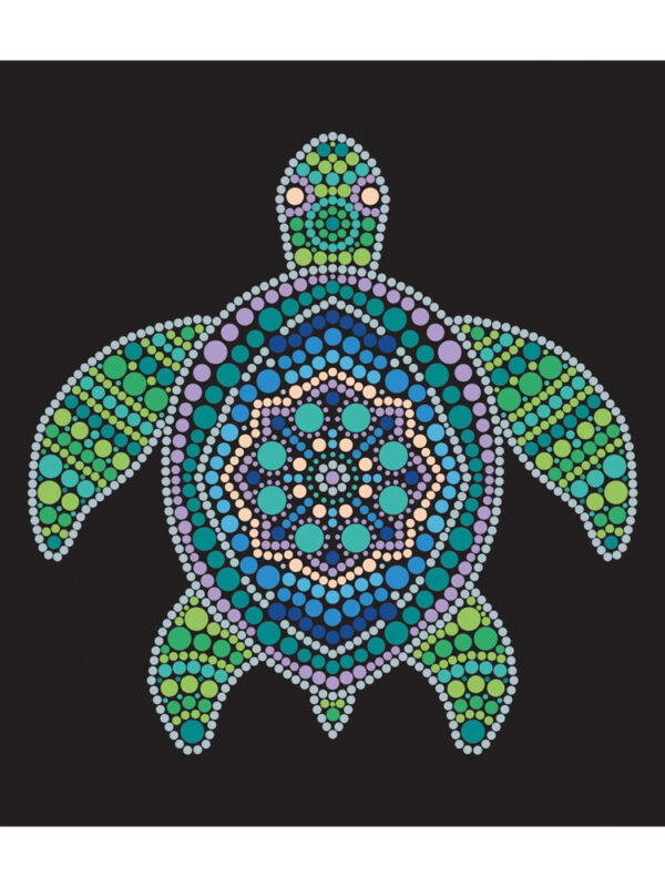 Paint by number canvas Mandala 35cm x 35cm – Sea Turtle