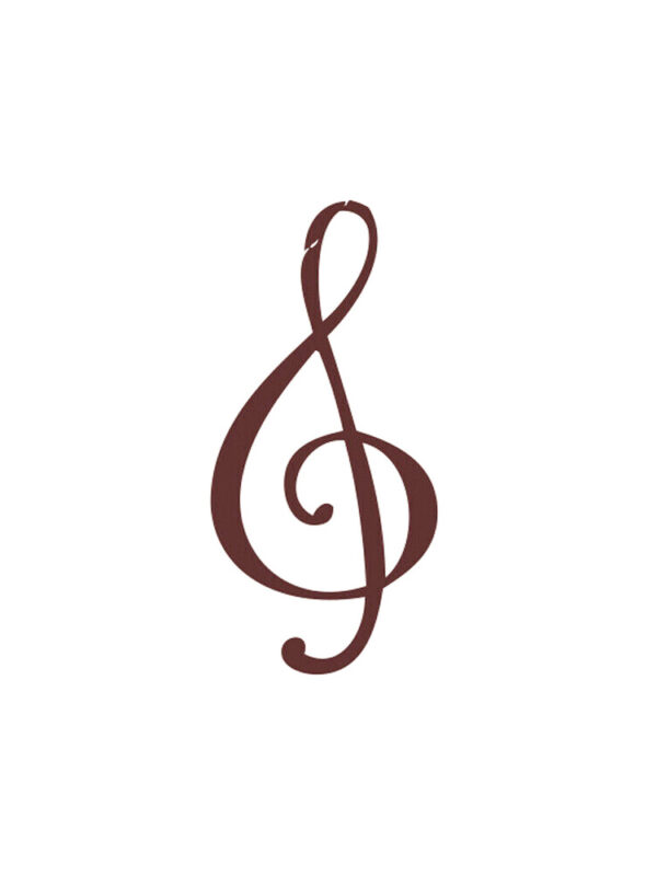Wooden stamp - Treble clef
