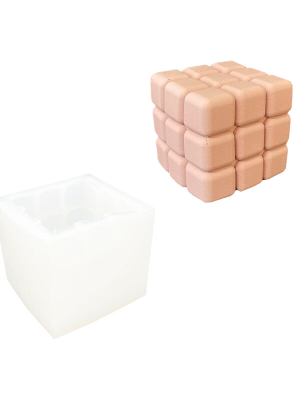 Moule en silicone carré cube