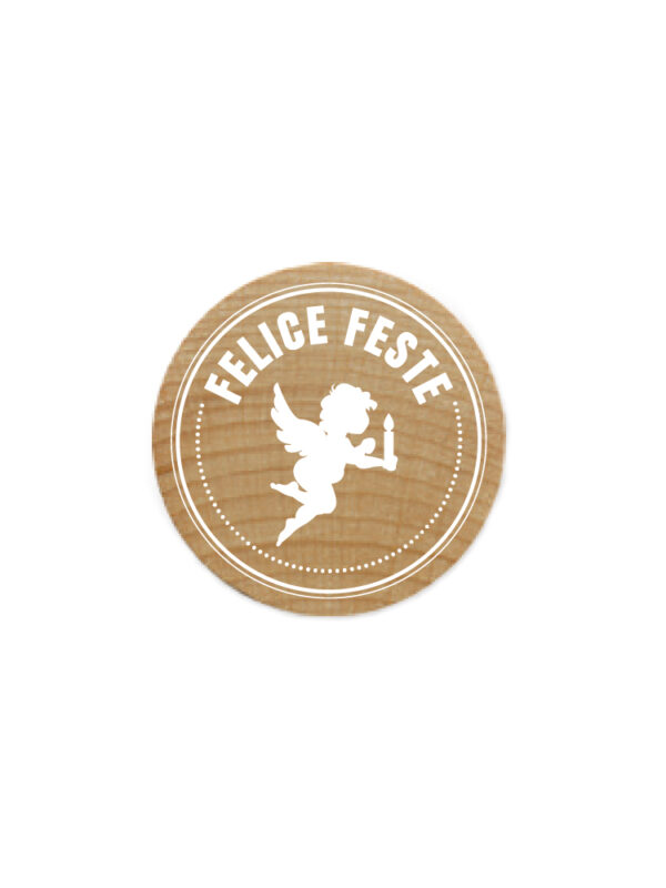 Woodies Holzstempel 30 mm – Frohe Feiertage