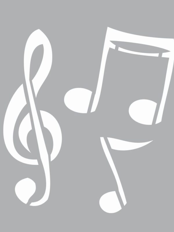 Mini-Schablone 8 cm x 8 cm – Musik