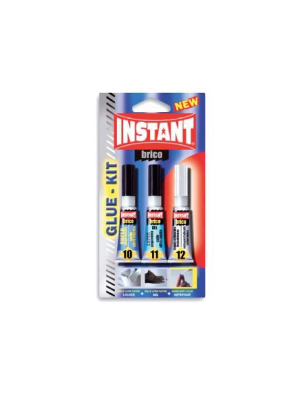 Blister glue kit cyano + gel + cleaner 3g (3 pcs)