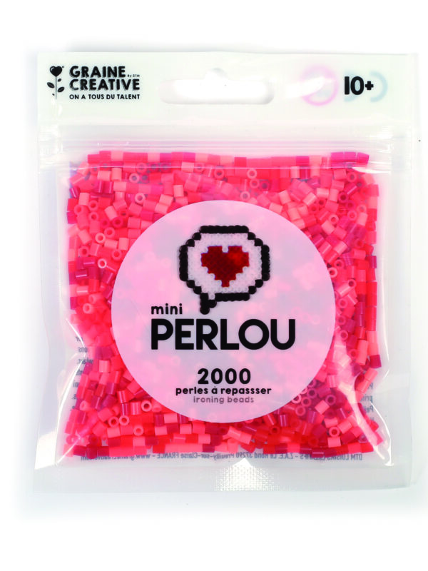 Mini iron-on beads – 4 red colours (2000 pcs)