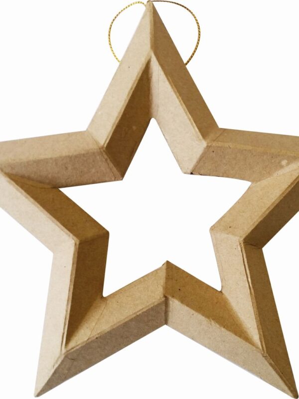Cardboard hanging 190 mm x 200 mm x 25 mm – Star