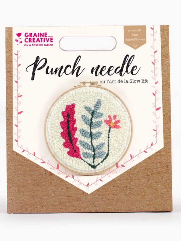 Punch needle set Ø 200 mm – Botanical