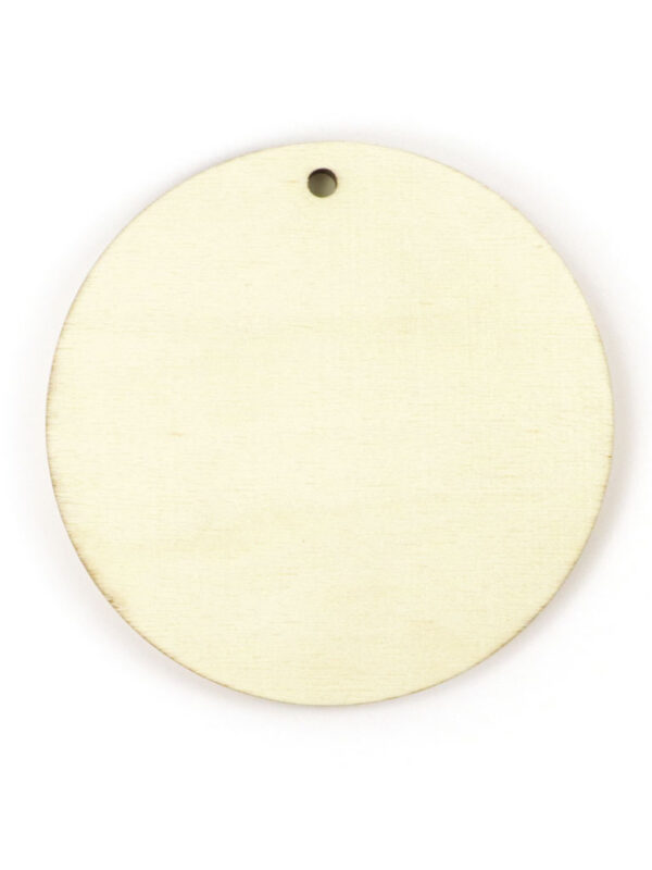 Wooden disc to decorate 120 x 120 x 4 mm