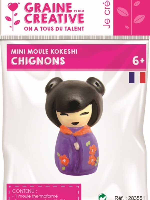 Mini mould kokeshi buns