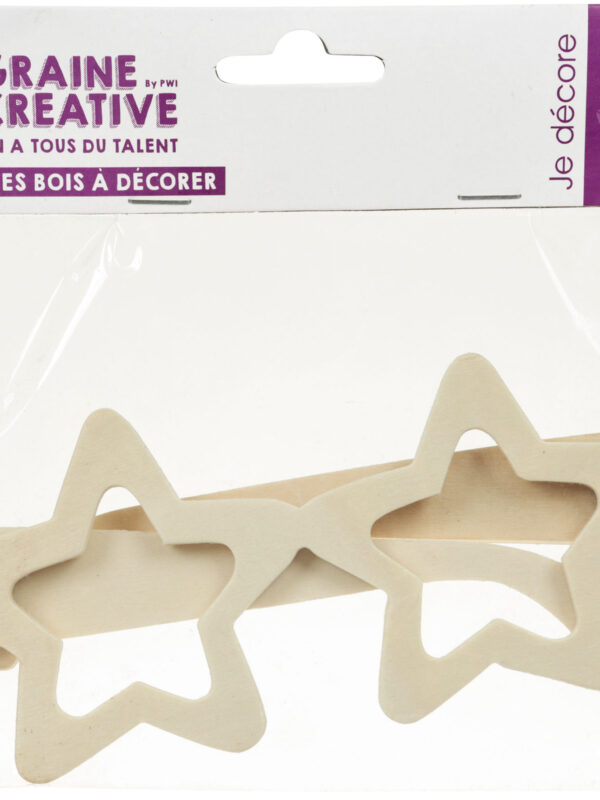 Wooden glasses 150 mm x 70 mm - Star