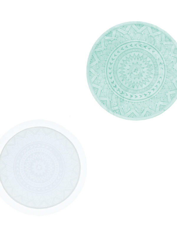 Silicone mould mandala coaster