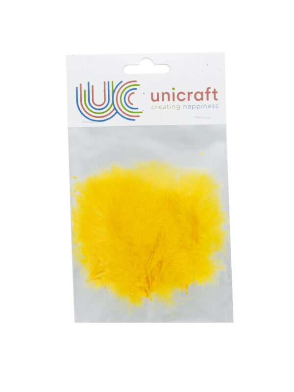 Marabou feathers yellow