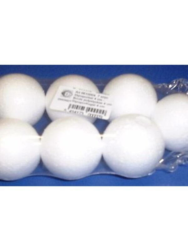 Boules en polystyrène de 4 cm (7 pièces)