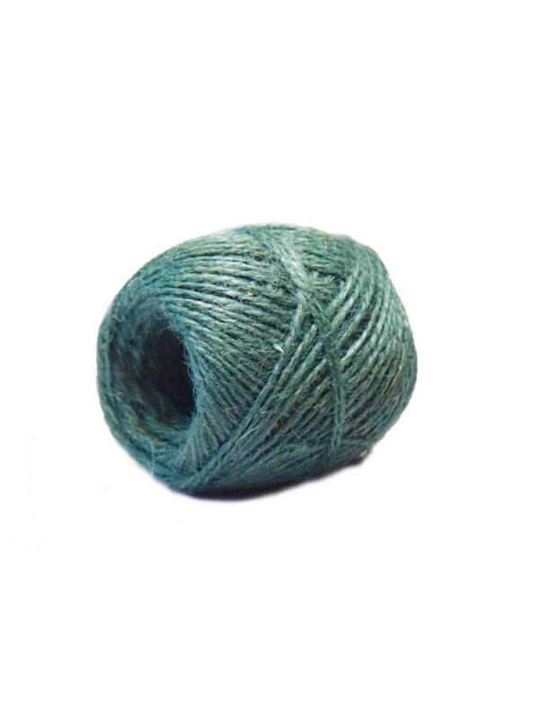 Jute touw 100 g donkergroen