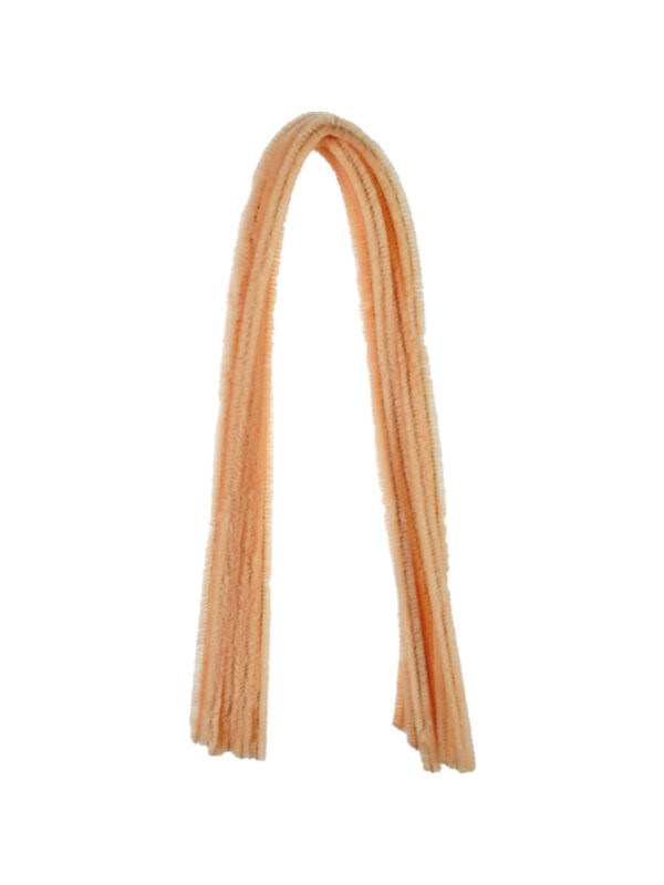 Chenille 8 mm x 500 mm - Peach (10 pcs) ZKK
