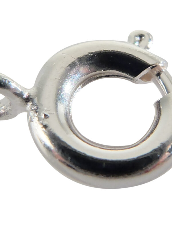 Round clasps Ø 7mm – Silver (4 pcs)
