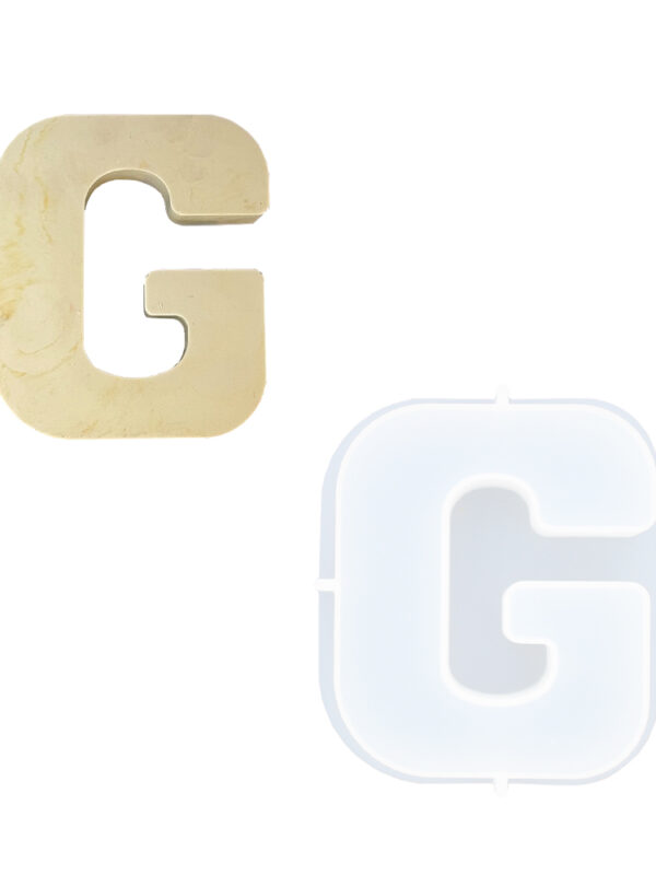 Moule en silicone lettre g