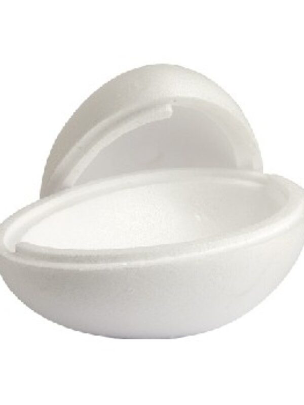 Styrofoam egg 28 x 20 cm hollow 2-part