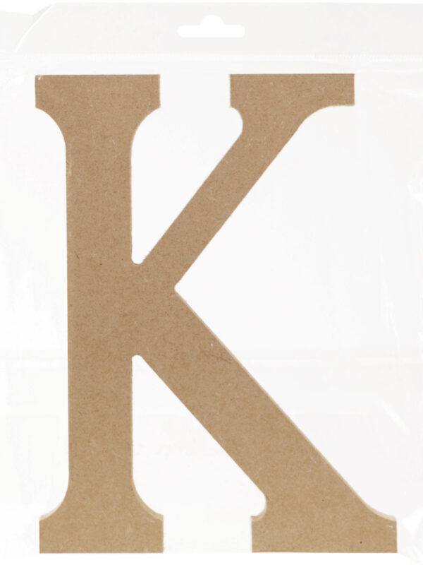 MDF letter 220 mm x 12 mm - K