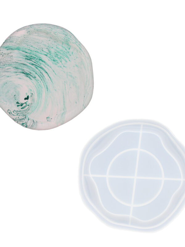 Moule en silicone rond pour plateau nuage