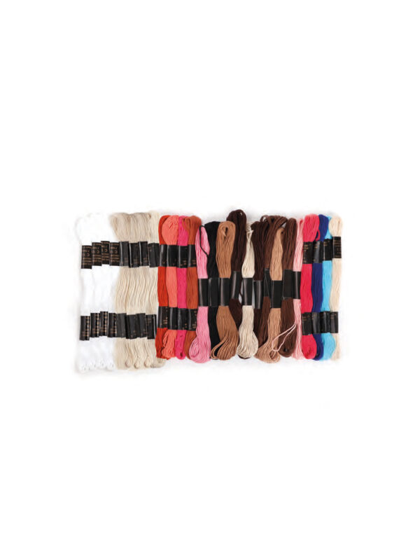Cotton thread 7m – Coloured (26 pcs)