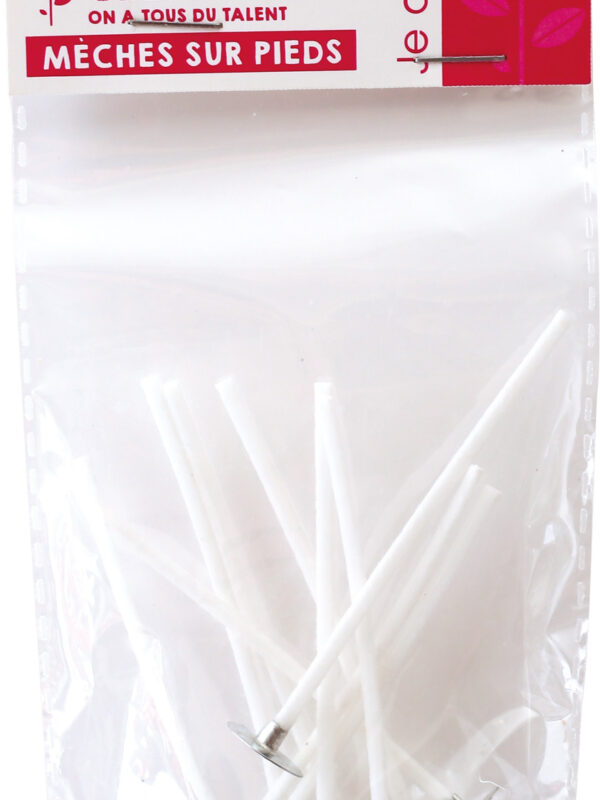 Candle wicks on base 70 mm (10 pcs)