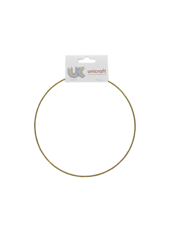 Metal ring gold Ø 20 cm epoxy