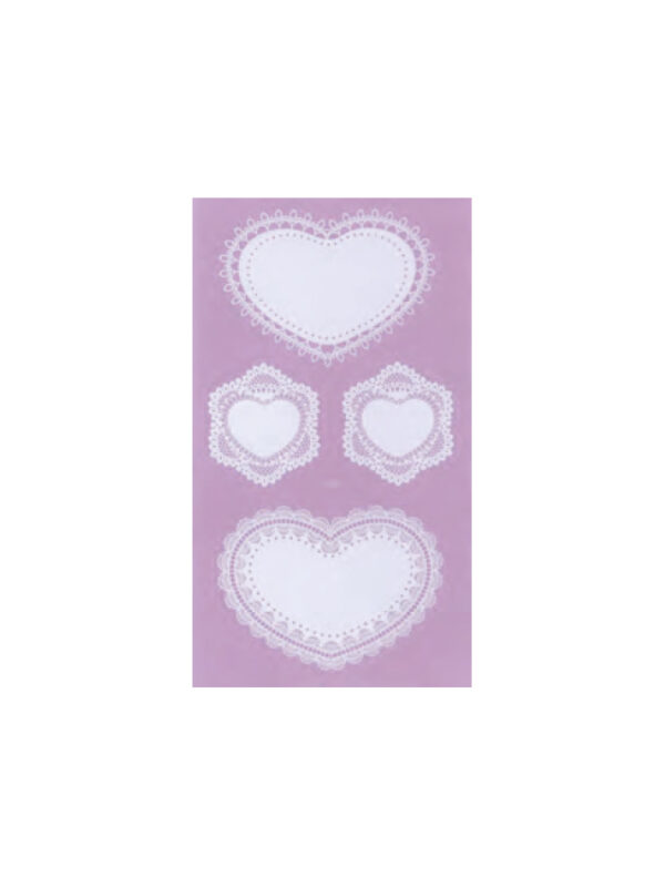 Kantstickers – Hartjes (8 stuks)