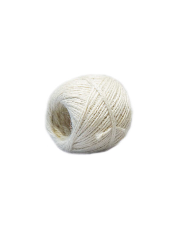 Jute touw 100 g, gebleekt