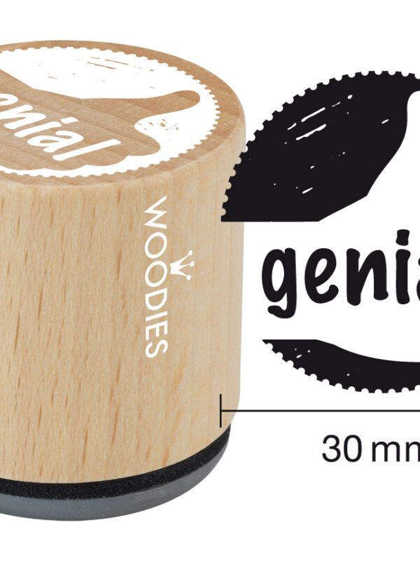Houten stempel Woodies 30mm - Genial