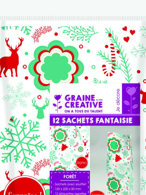 Bags 120 mm x 220 mm – Winter landscape (12 pcs)
